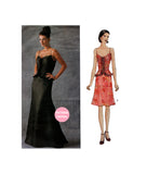 Vogue 2584 Evening Dress in Two Lengths, Cut, Complete, Size 8-12