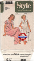 Style 2588, Summer Nightgown in Two Lengths, Uncut, Factory Folded Sewing Pattern Bust 38 (97 cm)