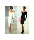 Vogue 2596 Close Fitting, Slightly Tapered Evening Dress, Uncut, Factory Folded, Size 12-16