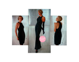 Vogue 2606 Fitted, Tapered Evening Halter Dress in Two Lengths, Uncut, Factory Folded, Size 12-16