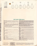 Vogue 2620 Sewing Pattern Misses' Shirt, Size 6, Partially Cut, Complete