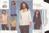 Vogue 2634 Sewing Pattern, Misses'/Misses' Petite Top, Size 12-14-16, Cut, Complete