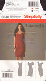 Simplicity 2648 Sewing Pattern, Dress, Size 6-14, Cut, Complete