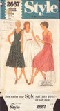 Style 2667 Sewing Pattern, Dress, Size 14-16, Partially Cut, Complete