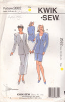 Kwik Sew 2682 Sewing Pattern, Misses' Jackets and Skirts, Size XS-XL, Uncut, Factory Folded