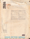 Vogue 2684 Sewing Pattern Misses' Dress, Size 14, Cut, Complete