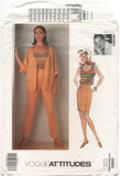 Vogue 2687 Rebecca Moses Jacket, Top, Skirt and Pants, Partially Cut, Complete, Sewing Pattern Size (see description)