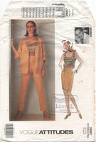 Vogue 2687 Rebecca Moses Jacket, Top, Skirt and Pants, Partially Cut, Complete, Sewing Pattern Size (see description)