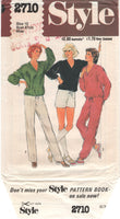 Style 2710 Pullover V-Neck Top, Shorts and Pants, Uncut, F/Folded, Sewing Pattern Size 10 or 12