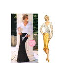 Vogue 2711 Evening Wrap Top and Skirt in Two Lengths, Part Cut, Complete, Size 14
