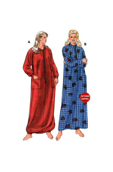 Kwik Sew 2727 Fleece Lounger and Robe, Uncut, Factory Folded Sewing Pattern Bust 31.5-45 (80-114 cm)