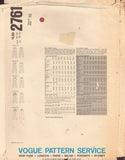Vogue 2761 Sewing Pattern, Misses' Pants, Size 10, Cut, Complete