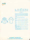70s Men's Western Shirt, Authentic Patterns 278, Size 15.5-16-16.5, Cut, Complete
