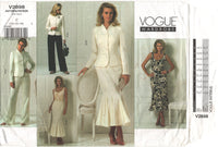 Vogue 2898 Jacket, Top, Dress, Skirt and Pants, Uncut, F/Folded, Sewing Pattern Size 10-14