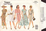 Vogue 2902 Sewing Pattern, Misses'/Misses' Petite Dress, Size 14-16-18, Cut, Complete