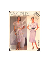 McCall's 2933 Dress and Belt, Sewing Pattern, Size 12-14-16, CUT, COMPLETE