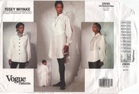 Vogue 2935 Issey Miyake Top and Tunic Partially Cut, Complete Sewing Pattern Size (see description)