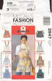 McCall's 2947 Sewing Pattern, Misses' Aprons, One Size, Cut, Incomplete