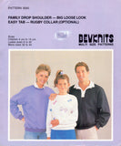 Bevknits 3000 Sewing Pattern, Family Sweater, Multi-size, Uncut, Factory Folded