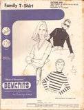 Bevknits 3001, Sewing Pattern Family T-Shirt, Size 8-20/32-46/2-12 years, Uncut