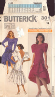 Butterick 3017 Dress, Sewing Pattern, Size 14, Cut, Complete
