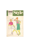 Style 3043 Sewing Pattern, Young Junior/Teen's Shirt, Skirt and Pants, Various Sizes and Conditions