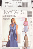 McCall's 3152 Sewing Pattern, Dress, Jacket and Scarf, Size 14-16-18, Uncut, Factory Folded