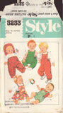 Style 3233 Sewing Pattern, Babies' Wardrobe, Size 18 Months, Partially Cut, Complete
