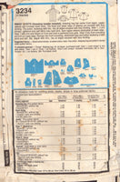 Style 3234 Sewing Pattern, Babies' Layette, Size Newborn, Cut, Complete