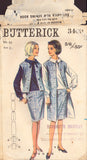 Butterick 3400 Sewing Pattern, Skirt,  Blouse and Jacket or Coat, Size 16, Cut, Complete