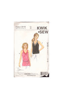 Kwik Sew 3418 Sewing Pattern, Tops, Size XS-XL, Uncut, Factory Folded