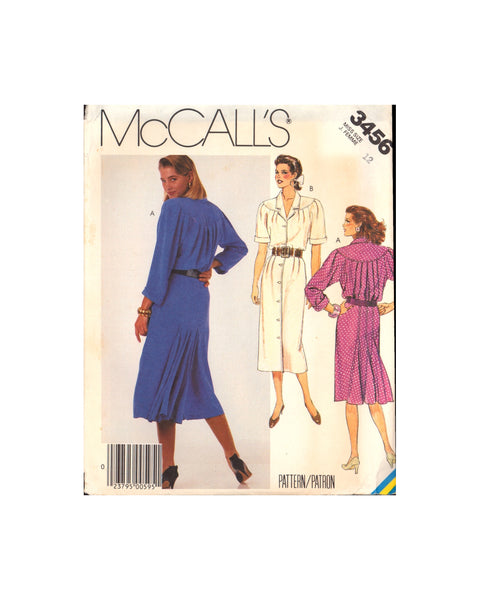 McCall's 3456 Sewing Pattern Dress Size 12 Uncut Factory Folded
