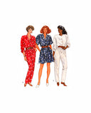 Butterick 3508 Tapered or Flared Jumpsuit in Two Lengths with Long or Short Sleeves, Uncut, Factory Folded Sewing Pattern Size 14-18