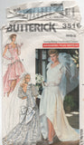 Butterick 3510 Bridal Gown with Drop Waist and Waterfall Skirt, Uncut, Factory Folded Sewing Pattern SIze 14-18