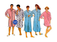 Butterick 3548 Unisex Nightshirt in Thee Lengths, Cut, Complete Sewing Pattern Plus Size 42-46