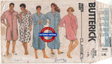 Butterick 3548 Unisex Nightshirt in Thee Lengths, Cut, Complete Sewing Pattern Plus Size 42-46