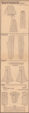 Butterick 3570 Sewing Pattern, Top, Skirt and Pants, Size 16, Cut, Incomplete