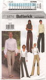 Butterick 3574 Tapered or Straight Leg Low Rise Pants, Uncut, Factory Folded Sewing Pattern Size 6-10