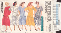 Butterick 3669 Sewing Pattern Dress, Size XS-S-M, Uncut, Factory Folded