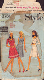 Style 3761 Sewing Pattern, Dress, Size 12, Cut, Complete
