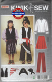 Kwik Sew 3804 Child's Pirate Costumes, Uncut, Factory Folded, Size 4-14