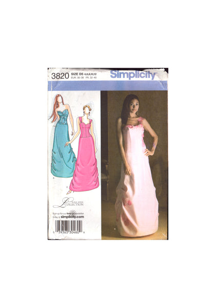 simplicity evening dress sewing patterns S8330 | Simplicity Sewing Pattern Misses' Dress with Skirt and Back Variations