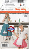 Simplicity 3836 Women's Rockabilly Costumes, Uncut, Factory Folded, Various Sizes
