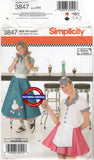 Simplicity 3836 Women's Rockabilly Costumes, Uncut, Factory Folded, Various Sizes