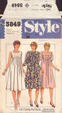 Style 3849 Sewing Pattern, Maternity Dress, Size 12-14, Cut, Complete