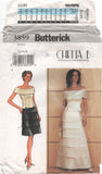 Butterick 3859 Chetta B Princess Seam Top and Tiered Skirt in Two Lengths, Partially Cut, Complete Sewing Pattern (see description)