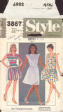 Style 3867 Sewing Pattern, Dress, Size 10-12-14, Cut, Complete