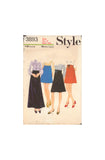 Style 3893 Sewing Pattern, Skirts, Size 12, Neatly Partially Cut, Complete