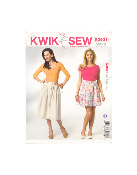 Kwik Sew 3931 Skirts, Size XS-XL, Cut, Complete