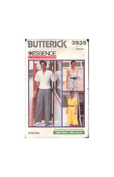 Butterick 3935 Sewing Pattern Top Pants Size 6-8-10 Uncut Factory Folded